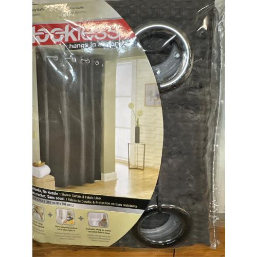 Hookless Waffle Shower Curtain