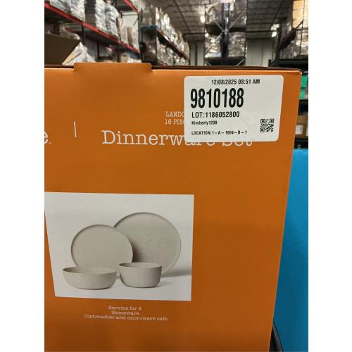 Our Table Landon 16-Piece Dinnerware Set in Sea Salt