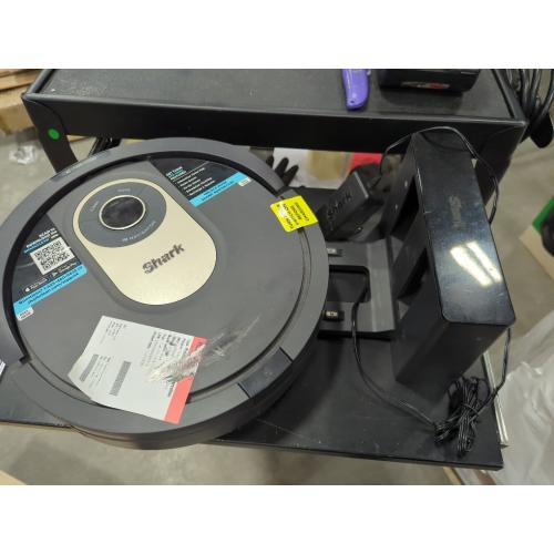 Shark AV2001 AI Robot Vacuum with Self-Cleaning Brushroll, Object Detection, Advanced Navigation, Home Mapping, Perfect for Pet Hair, Compatible with Alexa, Gray