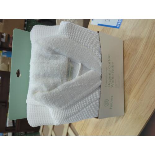 Haven Waffle Large/X-Large Organic Cotton Robe in White