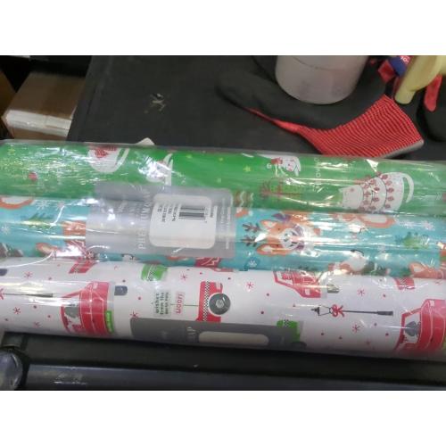 Set of 3 Christmas wrapping paper