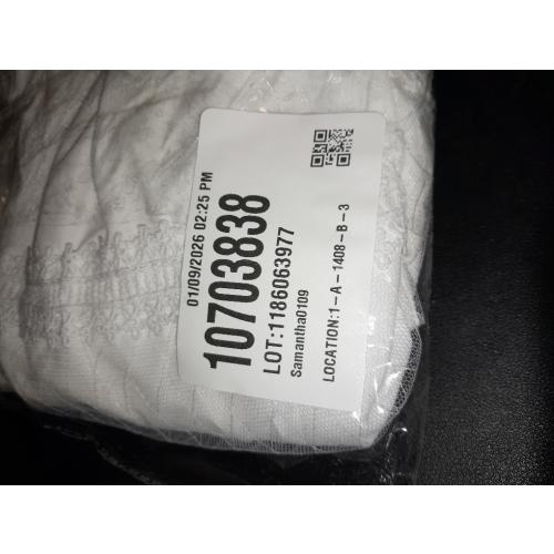 Harajuku Lolita Kawaii Casual Style Elastic Waist Cute Black Bows with Lace Hem Trim White Pleated Tiered Skirt size small