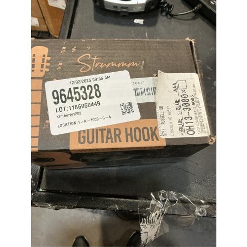 Guitar Wall Mount Hook: Modern Design Walnut Wood Guitar Hanger for Storage & Display. Heavy Duty Ply Guitar Holder for the Wall. Hangers Stand for Acoustic Guitars, Ukulele, Bass, Violin, Cello