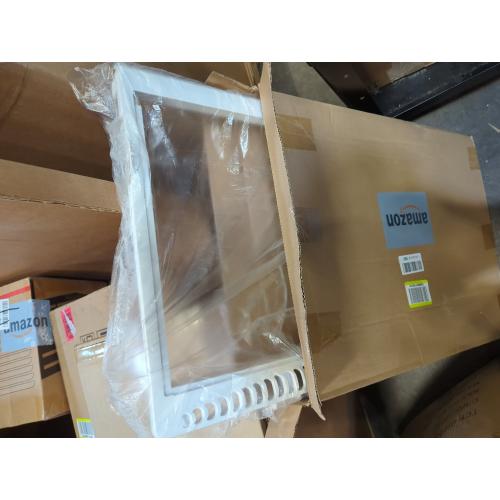 White 240364787 Refrigerator Crisper Drawer Cover Frame Crisper Pan Cover Compatible with Frigidaire Refrigerator-Replaces 240364714, 240364725, 240364778, 240364794