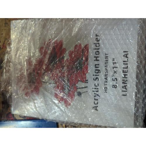 3 Pack 8.5x11 Inch Acrylic Sign Holder and 3 Pack 8.5x11 Inch Acrylic Double-Side Sign Holder