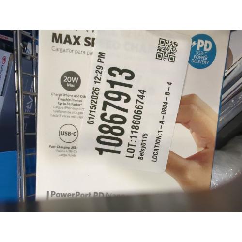 Anker Nano 20W 1-Port USB-C Wall Charger - White