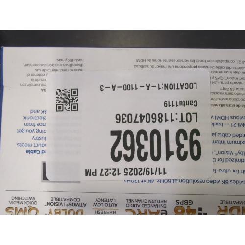 10 ft. EZ Grip 8K HDMI 2.1 Cable with Gold Plated Connectors in Black