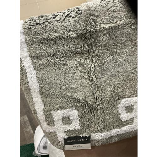 Madison Park Ethan Cotton Tufted Border Geometric Bathroom Rug
