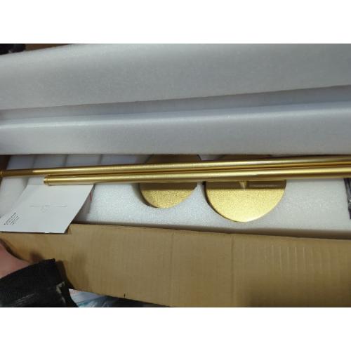 Battery Operated Wall Sconces with Remote Control, Dimmable Wall Sconces Set of Two, 350°Rotate, 3000K LED Gold Wireless Wall Light for Living Room, Bedroom, Hallway, 28.3 Inch (2 Pack)