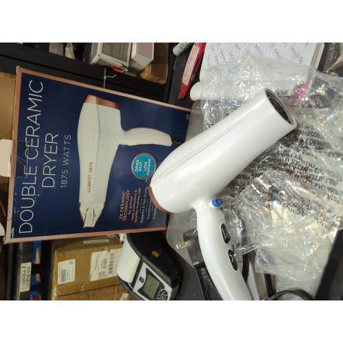 Conair Double Ceramic Hair Dryer | Blow Dryer with Ionic Conditioning | Includes Concentrator