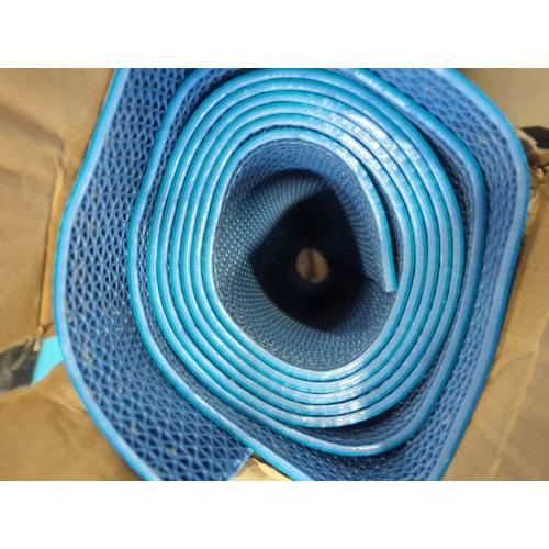 TEEMO 1Pcs Pool Mats for Deck 3x10ft Rubber Drainage Matting Non Slip Drainage Floor Mats Pool Bathroom Flooring Mat Anti Slip Deck Mat for Outdoor Indoor Supplies (Blue)