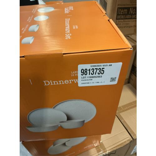 Our Table Landon 16-Piece Dinnerware Set in Sea Salt