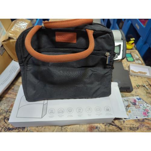 CCidea Lunch Bag for Women/Men, Insulated Lunch Box Bag for Women Adult Men, Small Leakproof Lunch Tote Bag, Reusable Lunch Cooler bag Container for Work/Office/Picnic/Travel -Black