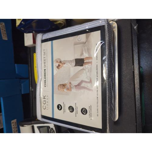 Blue Stripes Kids Twin Size Princess Bed Sheets - 3 Piece Kids Princess Sheet Set - Castle Themed Bedding - Ultra-Soft, Cute & Cozy - Breathable & Machine Washable - Bed Set for Boys, Girls, Teens & Toddlers