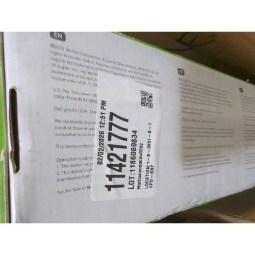 Roomba i3 EVO (3150) Robot Vacuum - Now Clean by Room with Smart Mapping, Ideal for Pet Hair, Carpet and Hard Floor