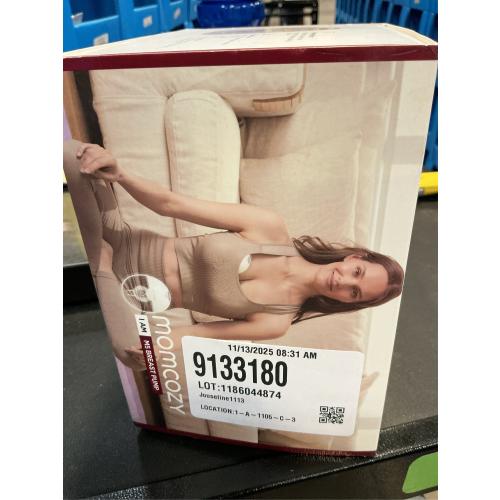 Momcozy Breast Pump Hands Free M5, Wearable Breast Pump of Baby Mouth Double-Sealed Flange with 3 Modes & 9 Levels, Electric Breast Pump Portable - 24mm, 1 Pack Cozy Red