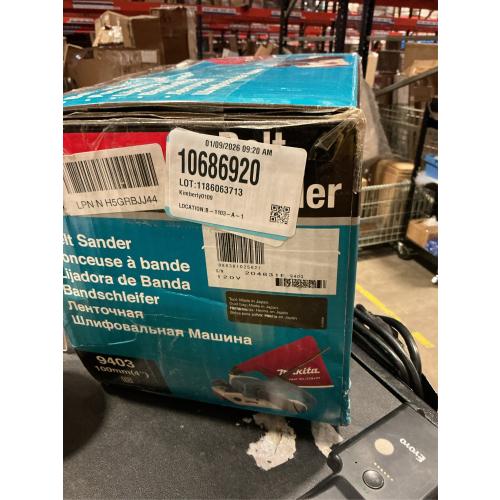 11 Amp 4 in. x 24 in. Corded Belt Sander with Abrasive Belt, 80G Belt and Dust Bag