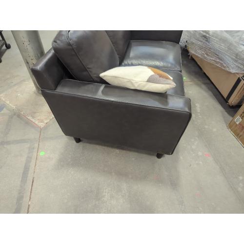 Keven 60'' Faux Leather Loveseat
