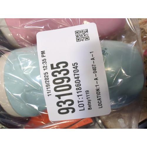 Tommee Tippee Insulated Sporty Bottle, 9oz, 12 Months , No Spill Toddler Water Bottle, Two-Piece Valve Helps Stop Spills, Blue & Orange, 2 Count