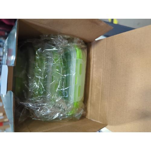 Piranha Store And Save Silicone Food Storage Containers in Colour Lime 8pc