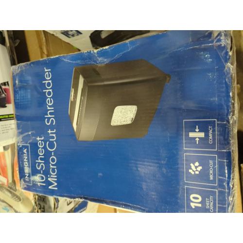 Amazon Basics 12 Sheet (new model) Micro Cut Paper and Credit Card CD Shredder With 6 Gallon Bin, Black