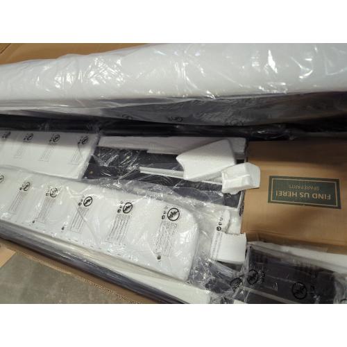 Belo Upholstered King Platform Bed White