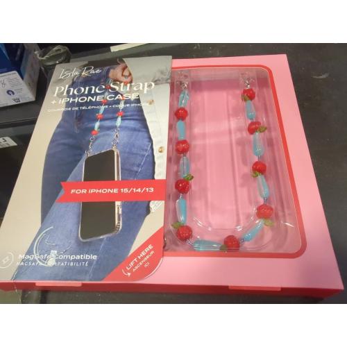 Phone Charms Strap-Blue apple