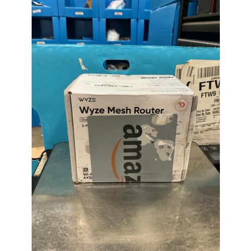 Wyze AX3000 Dual-Band Wi-Fi 6 Mesh Router System, Covers up to 1500 Sq. Ft, 50  Devices, Replaces Router and Extender, Supports Wired Backhaul, 2X 1 Gbps Ports - 1 Pack