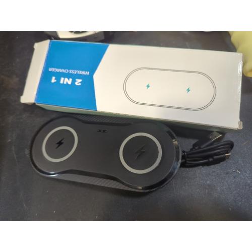 30Watt Dual Wireless Charging Pad for Multiple Devices, Dual 15W Charging Pad for iPhone 16/15/14/13/12/11/X,for Samsung Galaxy S25/S24/S23/S22/S21/S20/S10, and More. with USB-C Cable