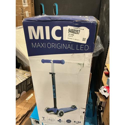 Micro Kickboard - Maxi Deluxe LED - Three Wheeled, Lean-to-Steer Swiss-Designed Micro Scooter for Kids with Motion-Activated Light-Up Wheels for Ages 5-12 …