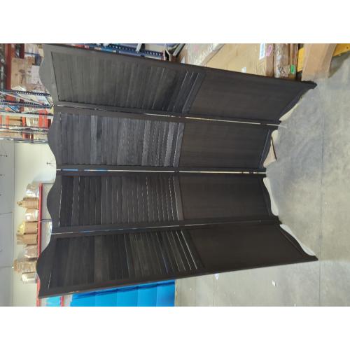 Black 4 Door Room Divider