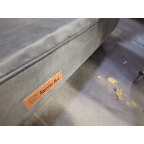 Orthopedic Dog Beds for Large Dogs, 7 Memory Foam Dog Beds with Waterproof Liner, Chew Proof Microsuede Cover, Removable and Washable, Nonskid Bottom L Grey