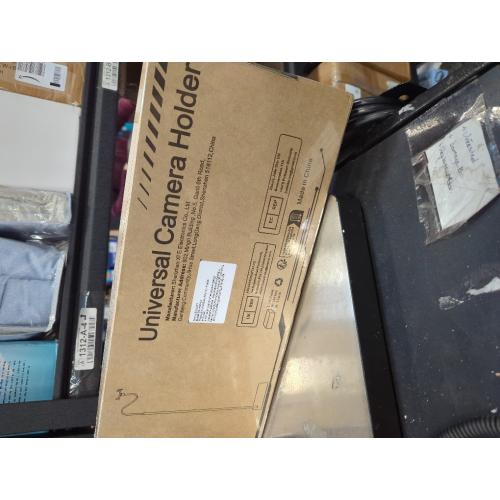 Floor Holder Stand Mount for Security Cameras with 360° Rotatable Gimbal, 27-74.8 Inch Adjustable Height Black Baby Monitor Floor Stand Compatible with 1/4 Screw Hole Camera