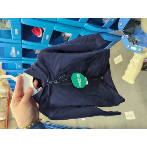 Mighty Goods Size 12M Zip-up Hoodie in Navy Peacoat