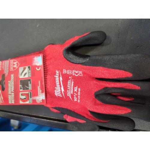 Milwaukee  - CUT LEVEL 4 NITRILE DIPPED GLOVES - 10/XL