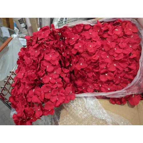 Artificial Flower Wall Artificial Encryption Embroidered Ball Flower Wall Wedding Decoration Flower Arrangement Stage Creative Fake Rose Arrangement(Red)