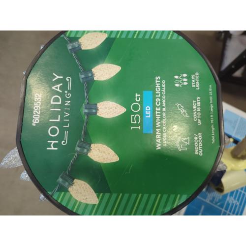 Holiday Living 150-count 76-ft Warm White LED String Christmas Lights