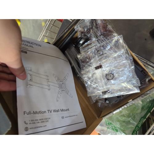 Pipishell Full Motion TV Wall Mount for Echo Show 21/15 and 13-42 Inch Flat Curved Screen TVs & Monitors, Max VESA 200x200mm up to 44lbs, TV Mount Wall Bracket with Rotation Swivel Tilt Extension