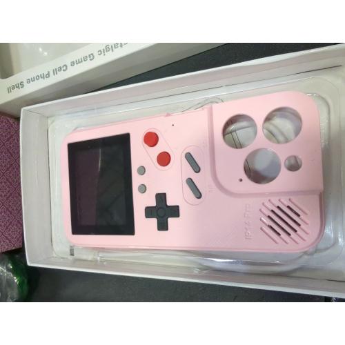 Pink iPhone 14 Pro Game Phone Case, 168 Built-in Small Video Games, Pink, Compatible with iPhone 14 Pro