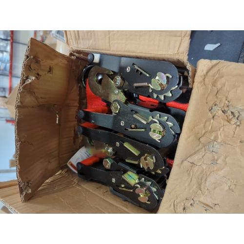 Silscvtt Pro Series Orange Lasso Style Car Tie Down with Snap Hooks 2 Inch x 96 Inch 4 PCS 3,300 lbs Safe Working Load