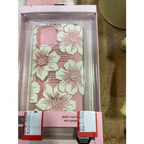 Case Mate licensed - Kate Spade New York Series Case for iPhone 13 - Hollyhock Floral Clear