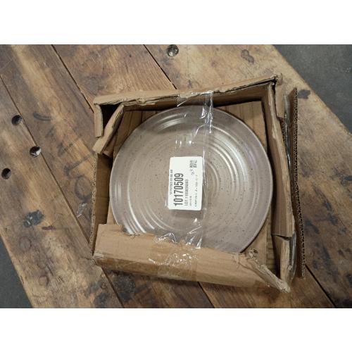 Earth Dinner Plate, 9.75 Round 10.00x10.00x1.00IN Plate for Main Dish, Entree, Steak, Pasta, Dining, Dinnerware, Tableware, Chip Resistant, Microwave Safe