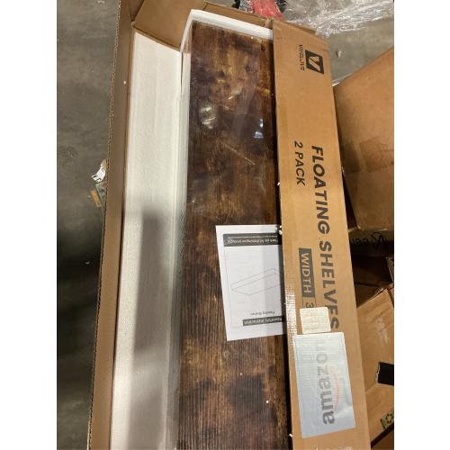 Vivelove 12 Deep Floating Shelves for Wall 36 Long, Wall Shelves for Bedroom Living Room Bathroom Kitchen Laundry Room, Farmhouse Rustic Shelves for Home Decor, 36 X 12 X 2 Set Of 2, Rustic Brown