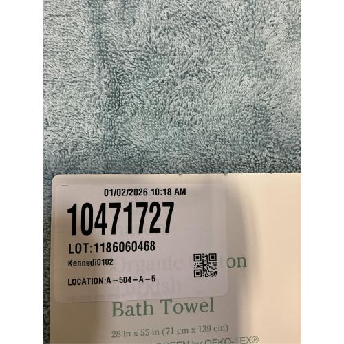 Haven Turkish Cotton Bath Towel in Celestial Blue