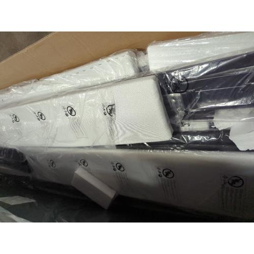 Belo Upholstered Low Profile Platform King Bed Cream