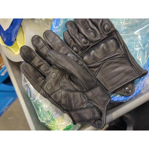 KEMIMOTO Motorcycle Gloves, Leather Motorcycle Riding Gloves for Men and Women, Touchscreen Motorbike Gloves for Motorcross Racing BMX MTB Cycling with Hard Knuckle
