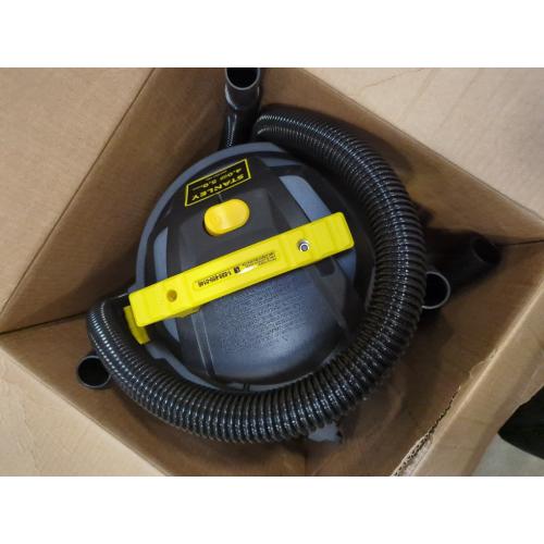 STANLEY Wet/Dry Vacuum SL18115, Stainless Steel Tank, 5 Gallon 4HP Shop Vacuum, Portable Style Ideal for Home/Shop/Jobsite Dust Collection Job with Vacuum Attachments, Silver Yellow