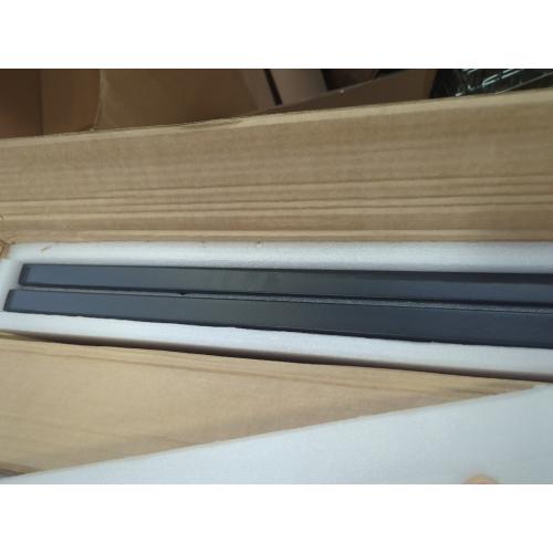 Size 30 L Black LED Metal Planter Flower Box Vibe LED Lighting Strips ×2 Galvanized Steel Trough Shelf Grow Drainage Holes Indoor Space Rectangular Outdoor Patio Garden Decor Plant Herbs Houseplants