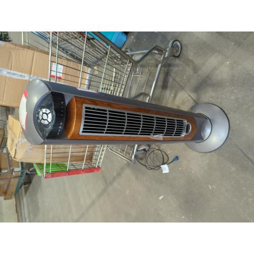 Lasko Oscillating Tower Fan with Remote, Quiet Floor Fans for Bedroom, 42, Woodgrain and Grey, T42954