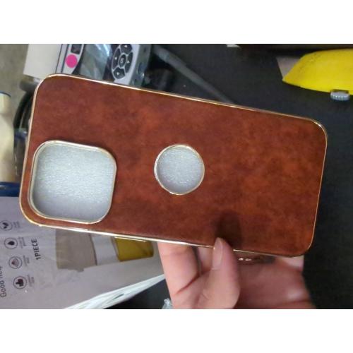 LOHASIC for iPhone 16 Pro Max Case, Vintage Leather Thin Slim Luxury PU Soft Flexible Bumper Non-Slip Grip Anti-Scratch Protective Cover Men Women Phone Cases for iPhone 16 Pro Max 6.9 2024 - Brown